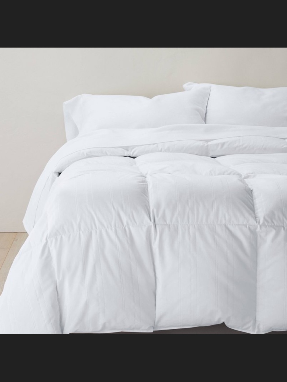 Casaluna All Seasons Weight Down Comforter King White 600 Duck Down Fill